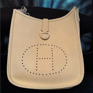 Leather crossbody bag unisex